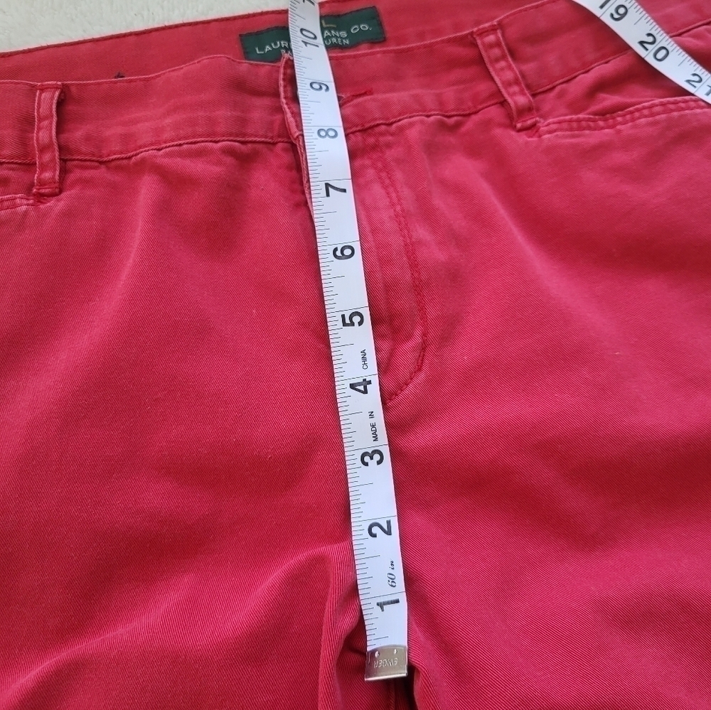 Ralph Lauren RLR Lauren Jeans Co Red Classic Midcalf Capris Size 10 - Picture 8 of 8